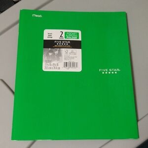 🩵10/$10 - Mead Five Star Pocket & Prong Paper Folder